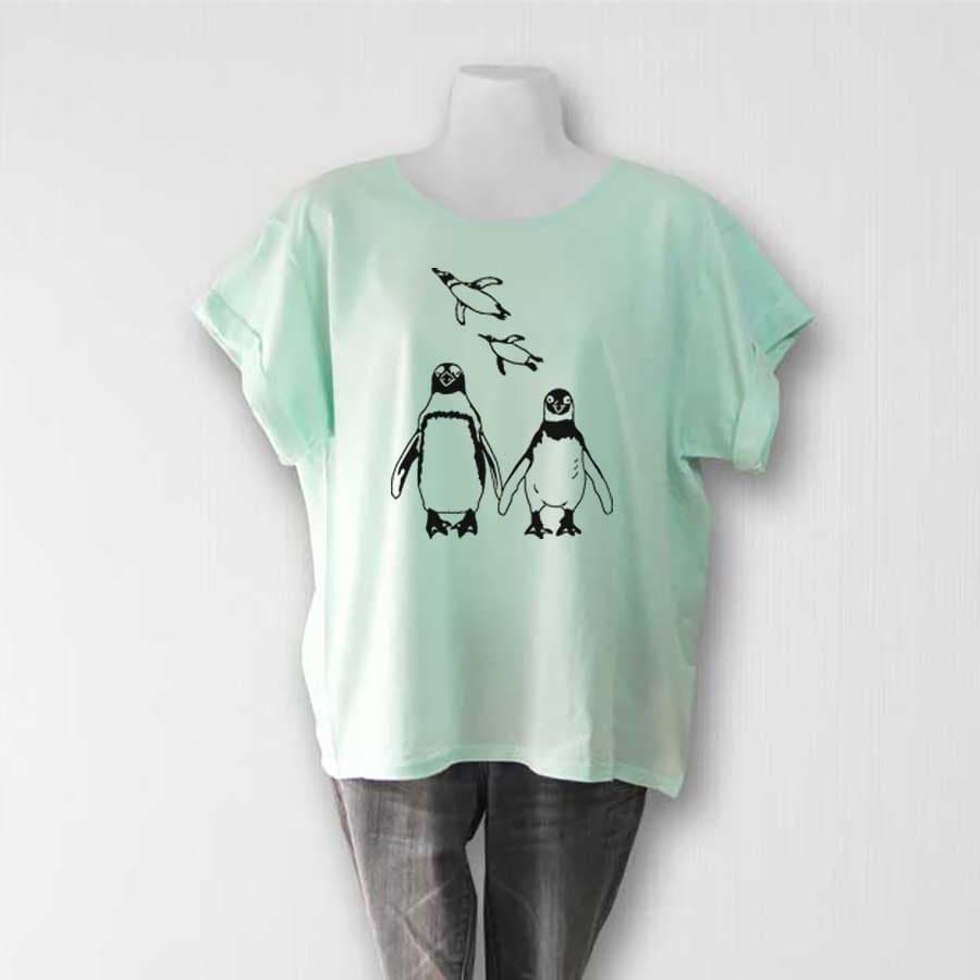 ロールアップＴシャツ ミントグリーン 薄手 ボックスシルエット セール | 2枚目
